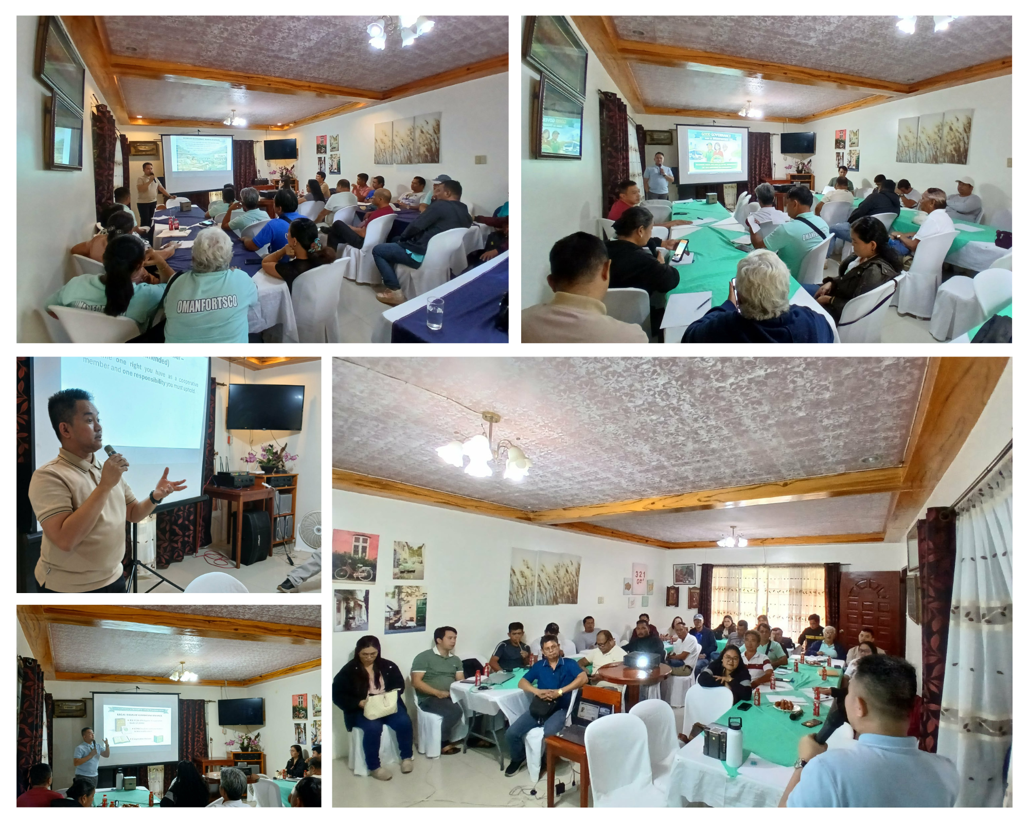 Training on Fundamentals of Cooperatives and Good Governance conducted by Jake Peras for OMANFORTSCO transport cooperative officers and members in Manolo Fortich, Bukidnon